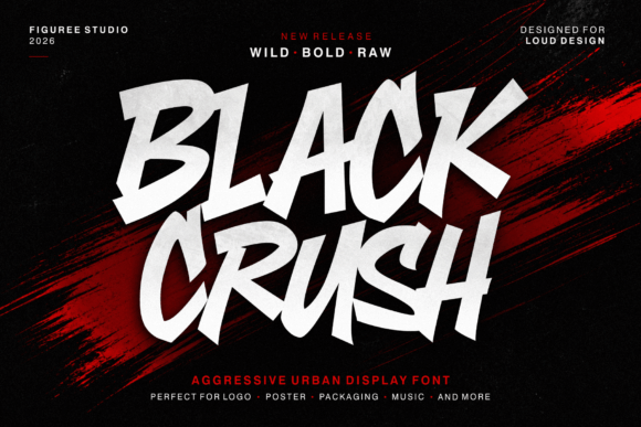 Black Crush: Bold Urban Display Font