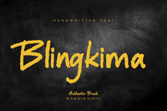 Blingkima: The Raw Brush Font for Bold Design