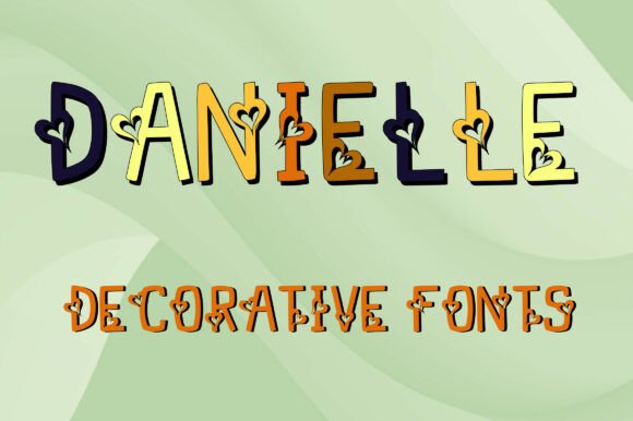 DANIELLE: A Charming Display Font for Creative Projects