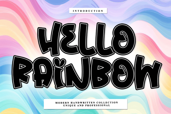 Discover Hello Rainbow: A Timeless Handwritten Font