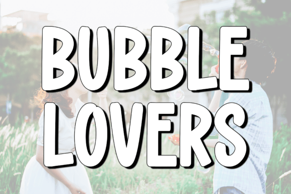 Discover the Elegance of the Bubble Lovers Script Font