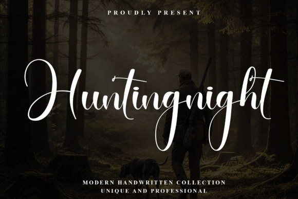 Huntingnight: Discover the Elegant Modern Script Font