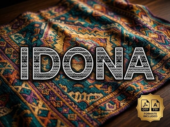 Idona: A Bold Decorative Display Typeface for Impactful Design