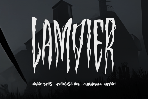 Lamvier: A Blood-Dripping Typeface for Horror Design