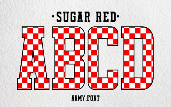 Sugar Red: A Bold College Font for Modern Branding