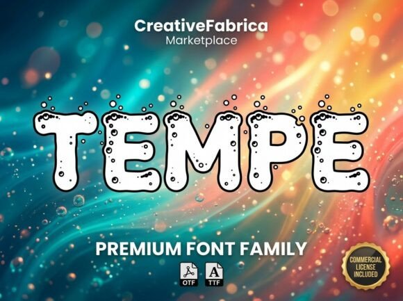 Tempe: A Display Font for Bold, Artistic Headlines