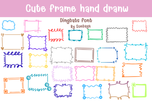 Unlock Whimsical Borders with Cute Frame Hand Drawn