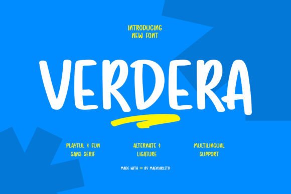 Verdera: The Handwritten Font That Brings Friendly Whimsy to Life