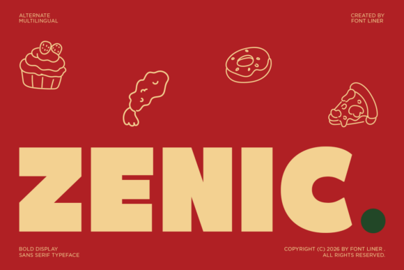 Zenic: A Bold Display Font for Impactful Branding
